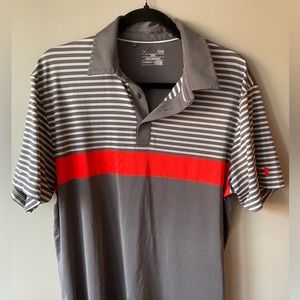 Men’s Under Armour Striped Golf Polo
